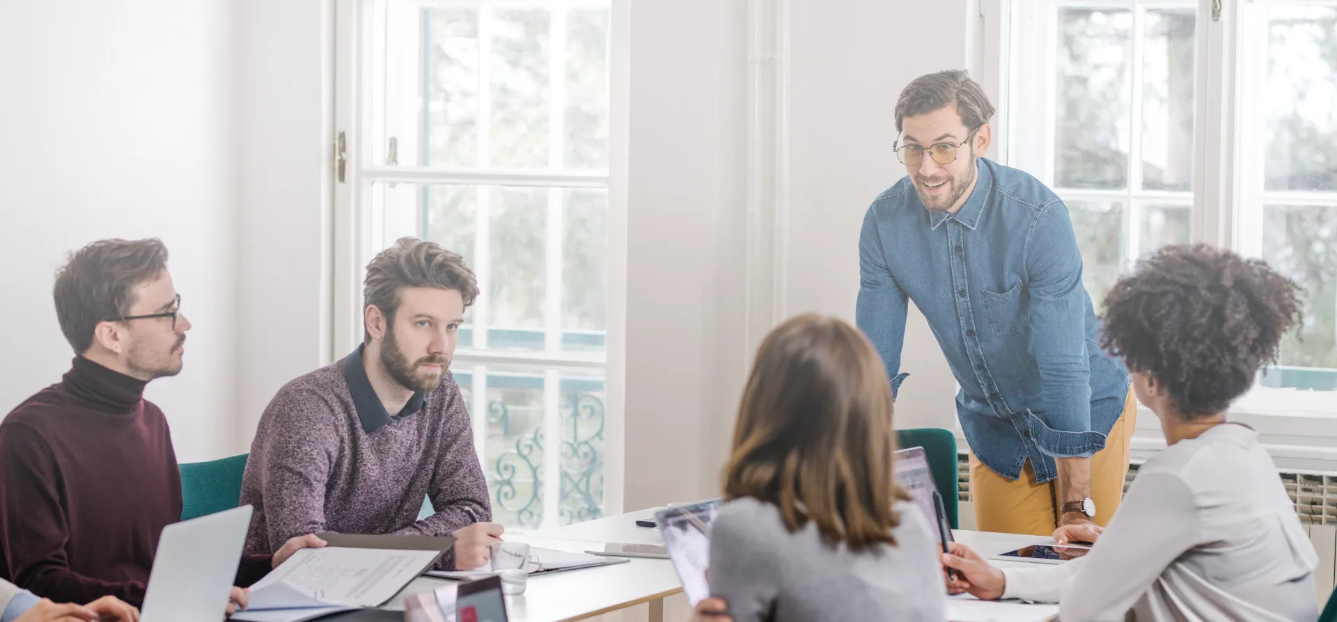 people in an office
